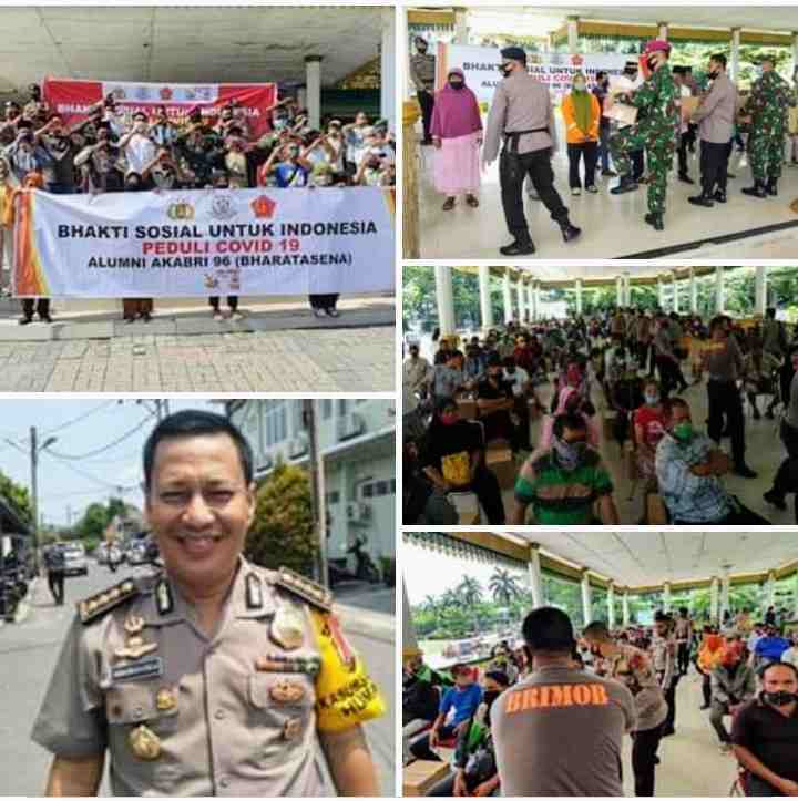 Bantu Ringankan Beban Warga, AKABRI Angkatan 1996 Bagikan Dua Ribu Paket Sembako