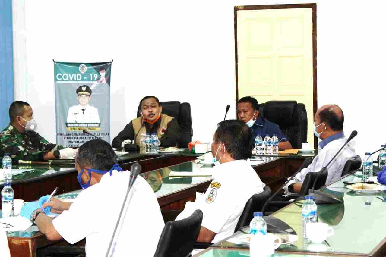 Wakil Bupati Tapteng Sambut LO Gugus Tugas Percepatan Penanganan Covid-19 Provsu