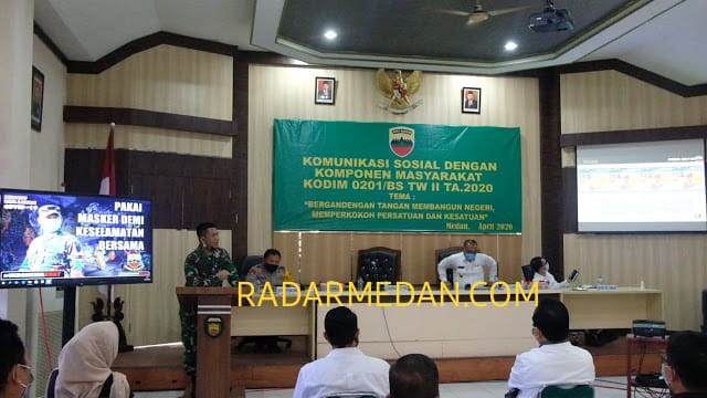 Kodim 0201/BS Lakukan Operasi Pendisiplinan Protokol Kesehatan