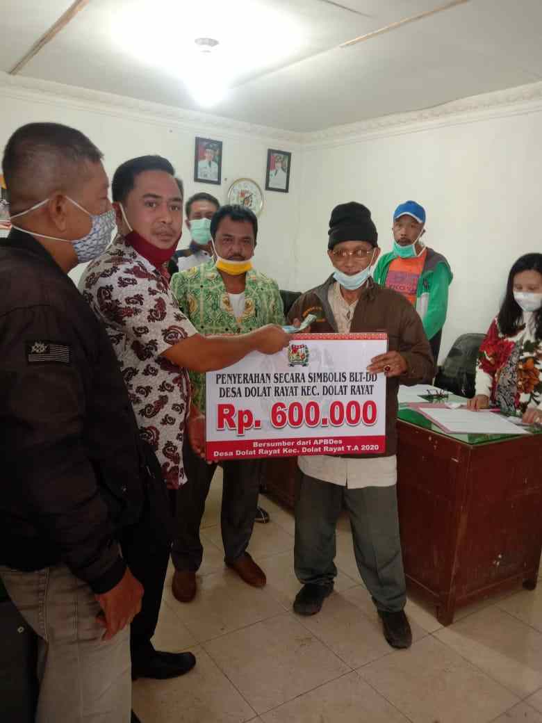 Penyaluran BLT Dana Desa Dolat Rakyat Gunakan Protokoler Kesehatan