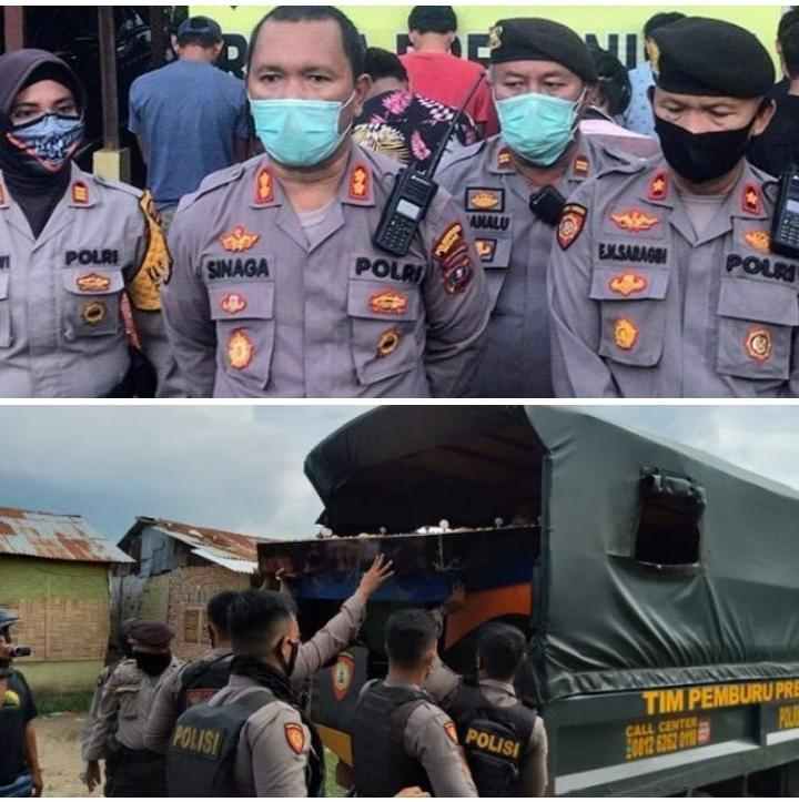 Sat Sabhara Polrestabes Medan Grebek Perjudian dan Narkoba, Amankan 10 Tersangka