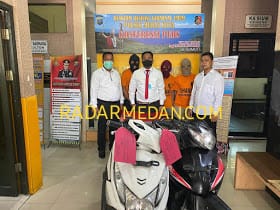 Tekab Medan Kota Ringkus Tiga Pelaku Curanmor di Warung Tuak