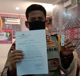 Polres Asahan  Lakukan Rapid Test, Hasilnya 118 Personil Non Reaktif Covid-19