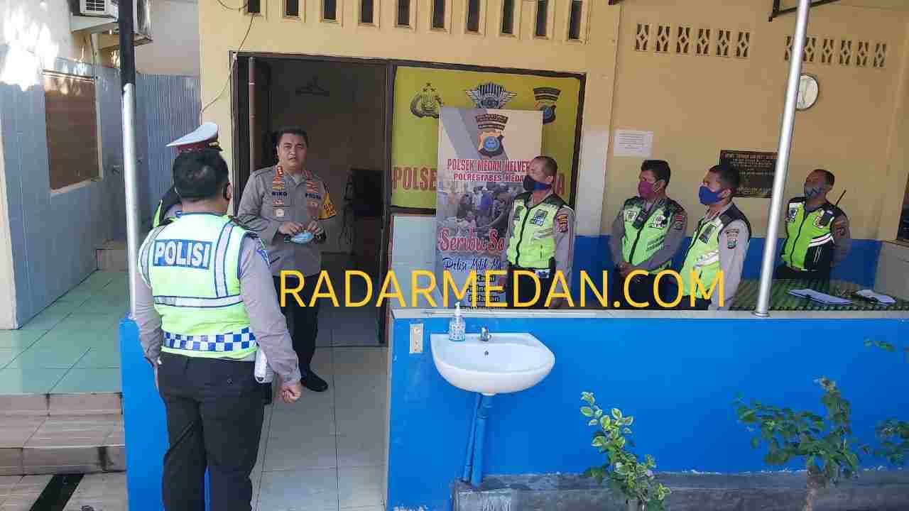 Cek Kesiapan Personil, Kapolrestabes Medan Sidak Polsek Medan Helvetia