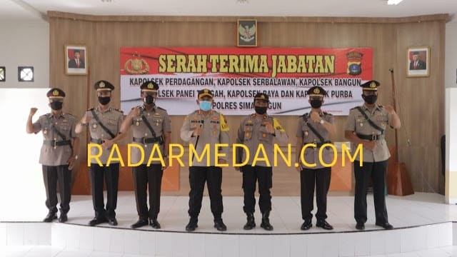 Enam Kapolsek Dilingkungan Polres Simalungun Disertijabkan