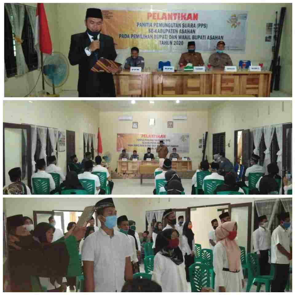 KPU Asahan Lantik 21 Anggota PPS di Kecamatan Tinggi Raja