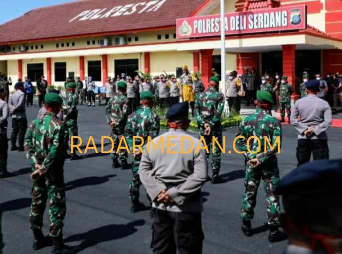 Sinergitas TNI POLRI Terlihat Kompak Saat Apel Bersama