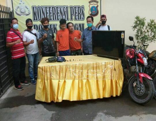 2 Pelaku Spesialis Maling Keok Saat Tekab Polsek Sunggal Letuskan Timah Panas