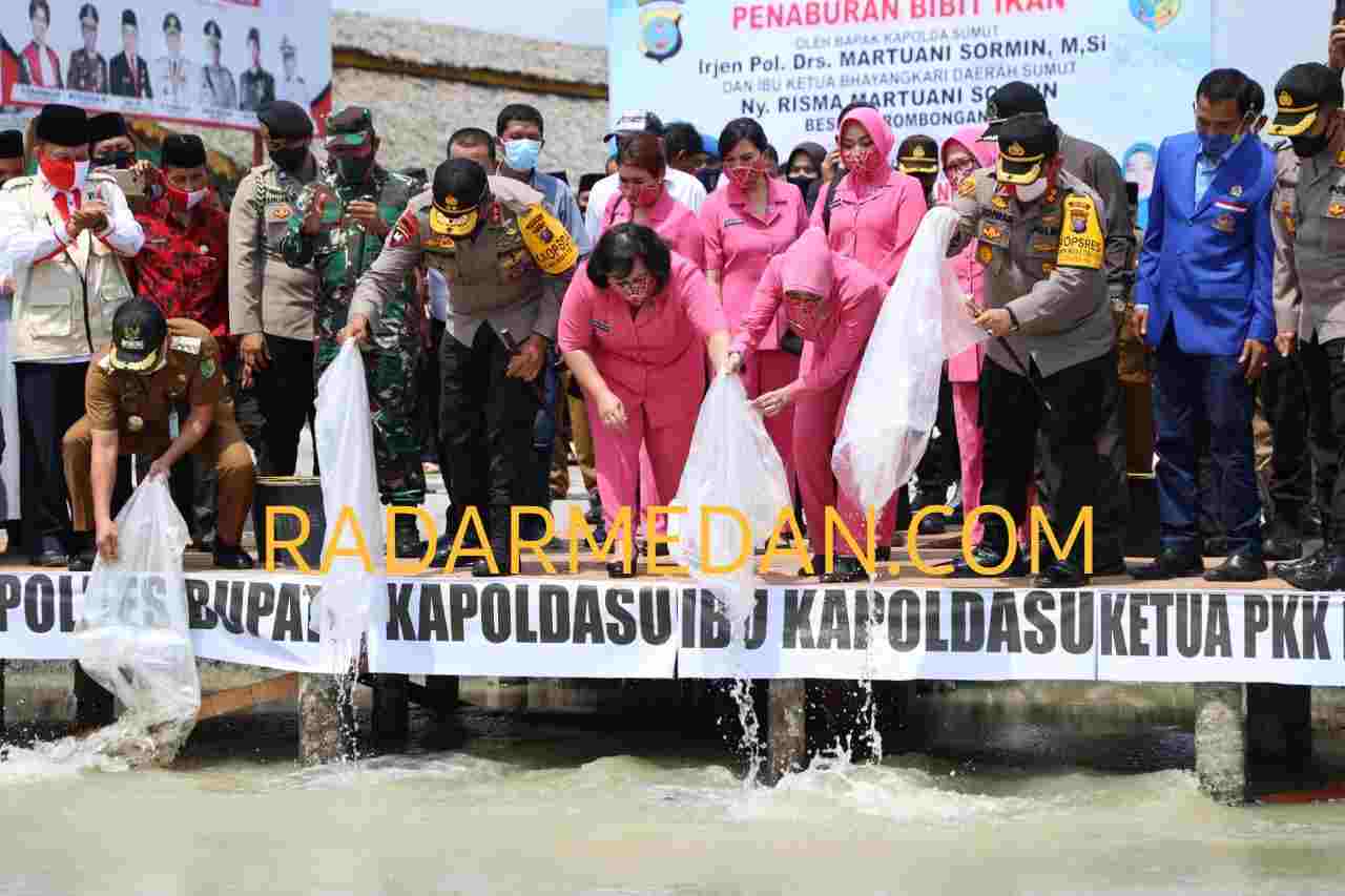 Kapolda Tabur Benih Ikan Sebagai Program Ketahanan Pangan Dimasa Pandemi