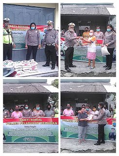 Polres Pelabuhan Belawan Kerjasama dengan Pemuda Batak Bersatu Gelar Baksos