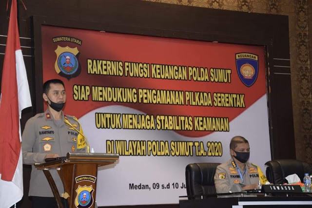 Wakapolda Sumut Buka Rakernis Fungsi Keuangan Tahun 2020