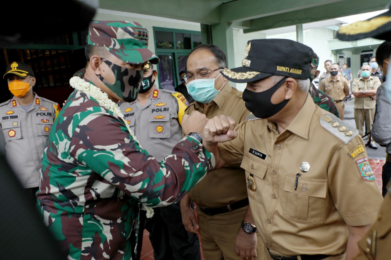 Bupati Asahan Sambut Kunjungan Danrem 022/PT Di Kodim 0208/Asahan