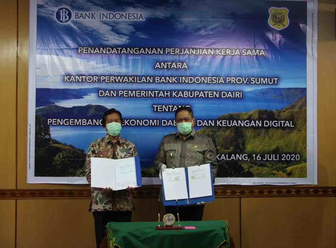 Pemkab Dairi Jalin Kerjasama dengan BI Kembangkan Ekonomi Daerah dan Keuangan Digital