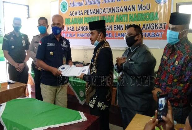 BNN dan MUI Langkat Bentuk Relawan Anti Narkoba di 23 Kecamatan Se-Langkat