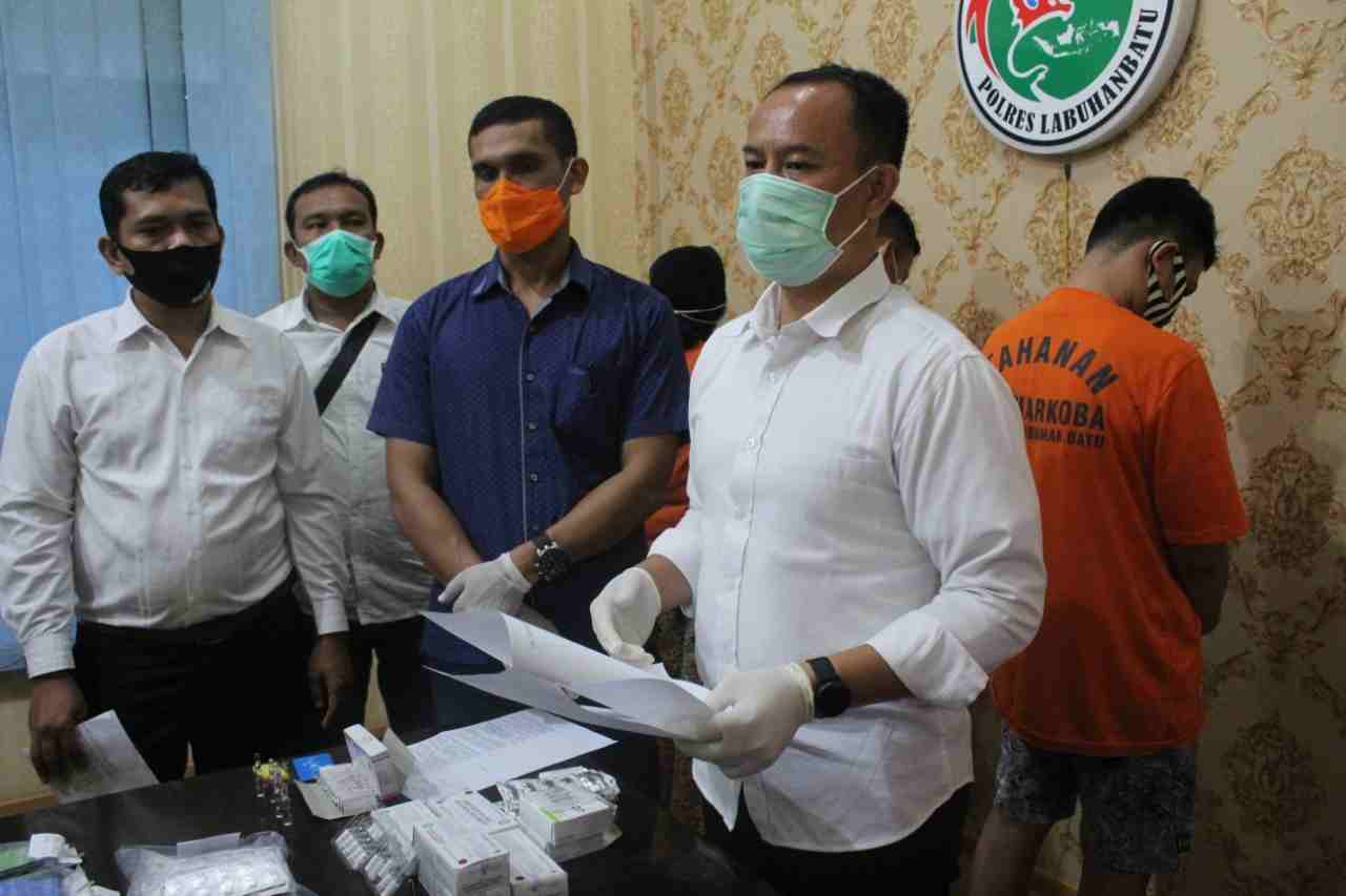 Ungkap Peredaran Ribuan Butir Psikotropika, Polres Labuhanbatu Amankan Honorer Rumah Sakit