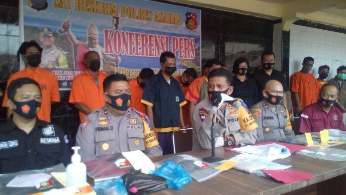 Polres Asahan Berhasil Amankan 63 Orang Pelaku Judi