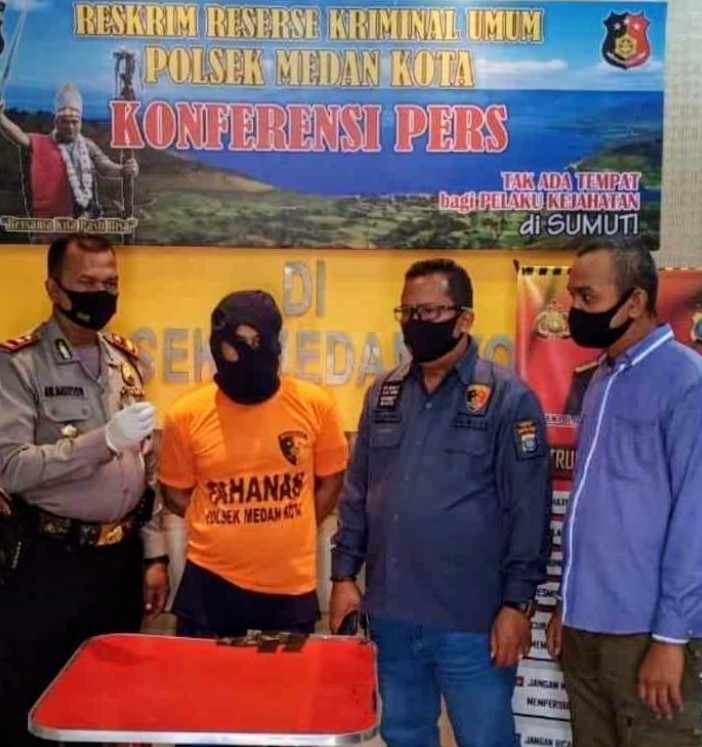 Diduga Miliki Sabu, Warga Jalan Brigjen Katamso Medan Diringkus Tekab Polsek Medan Kota