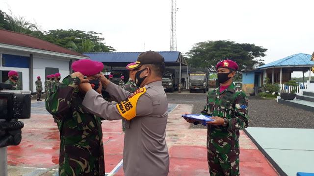 Perkuat Sinergitas Positif TNI-POLRI, Wakapolres Pelabuhan Belawan Kunjungi Mako Yonmarhanlan I