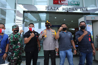 Kapolda Sumut Pantau Penerapan Protokol Kesehatan di Plaza Medan Fair