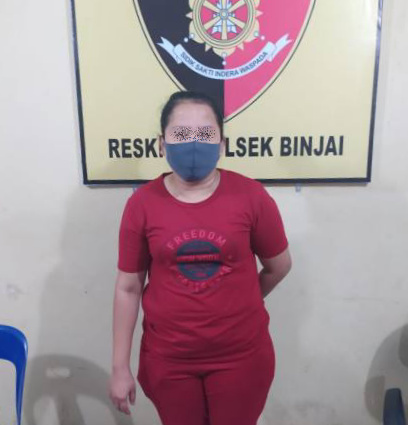 Reskrim Polsek Binjai Amankan Seorang Perempuan Pelaku Penipuan dan Penggelapan Uang
