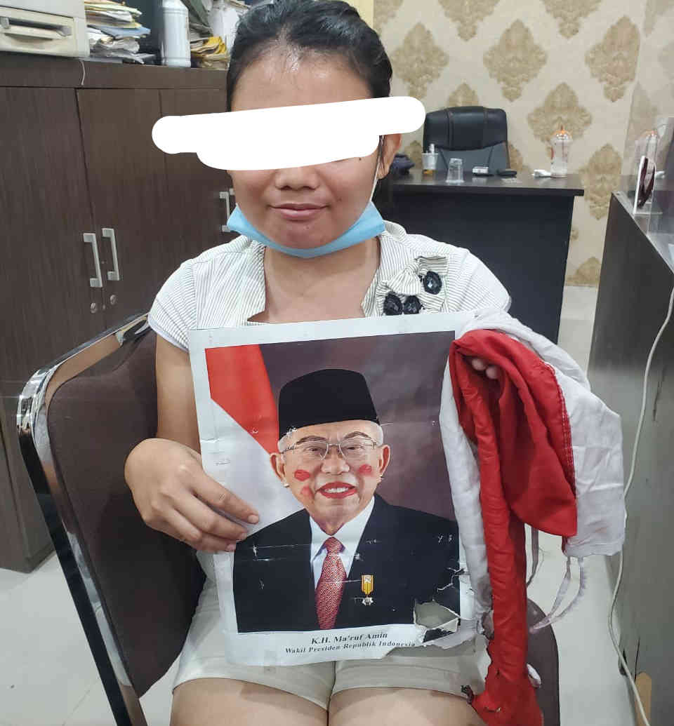 Hina Presiden dan Wakil Presiden, Merusak Bendera, Netizen Ini Ditangkap Ditreskrimsus Poldasu