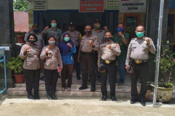 Polresta Deli Serdang dan Warga Persiapkan Kampung Paten di Namorambe