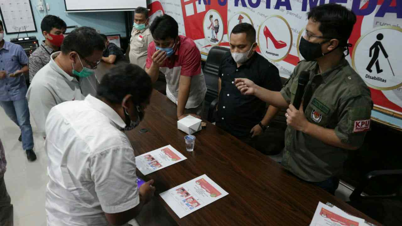 Pilkada Medan : Kedua Paslon Setujui Surat Suara yang di Desain KPU