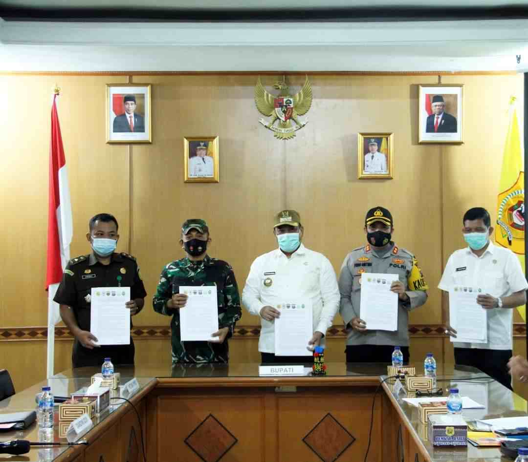 Perbup Merupakan Komitmen Bersama Penerapan Disiplin Penegakan Hukum Protokol Kesehatan