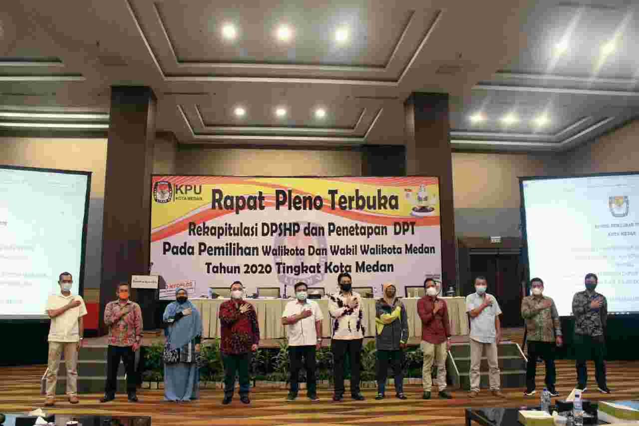 KPU Medan Tetapkan Daftar Pemilih Tetap Pilkada 2020 1.601.001 Pemilih