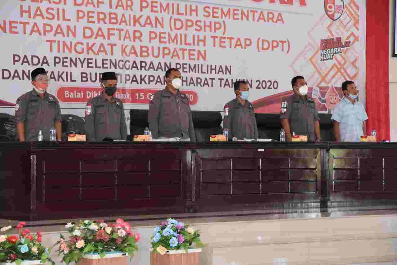KPUD Pakpak Bharat Pleno Penetapan DPT, Ini Jumlahnya