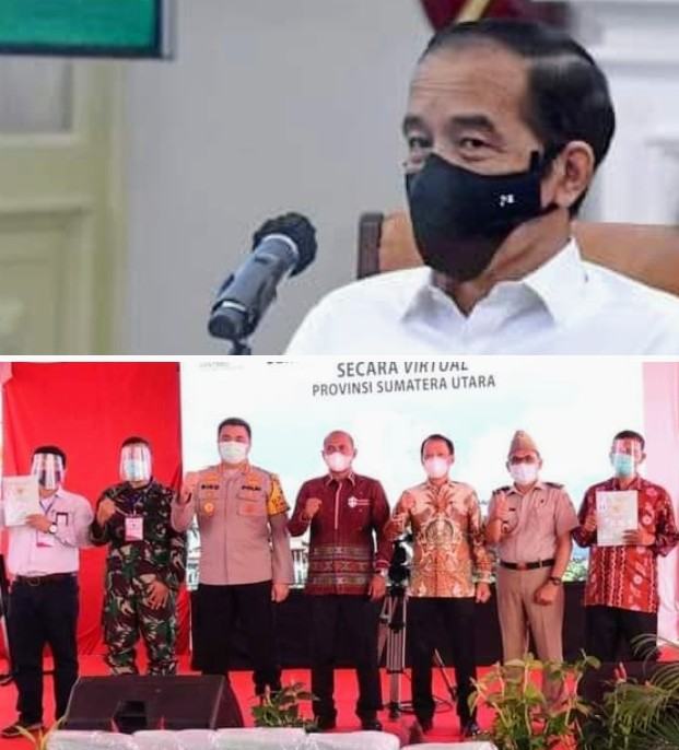 Jokowi Serahkan 50 Sertifikat Tanah Secara Virtual 