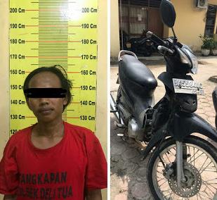 Polsek Delitua Amankan Pencuri Sepeda Motor