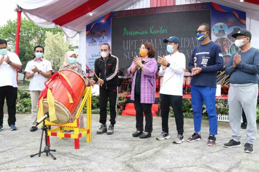 Gubernur Sumut Edy Rahmayadi : Resmikan Perpindahan Kantor UPT Taman Budaya Sumut ke PRSU