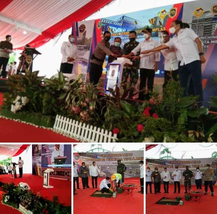 Menhub Budi Karya dan Gubsu Edy Rahmayadi Resmikan Revitalisasi Terminal Tipe A Amplas Medan