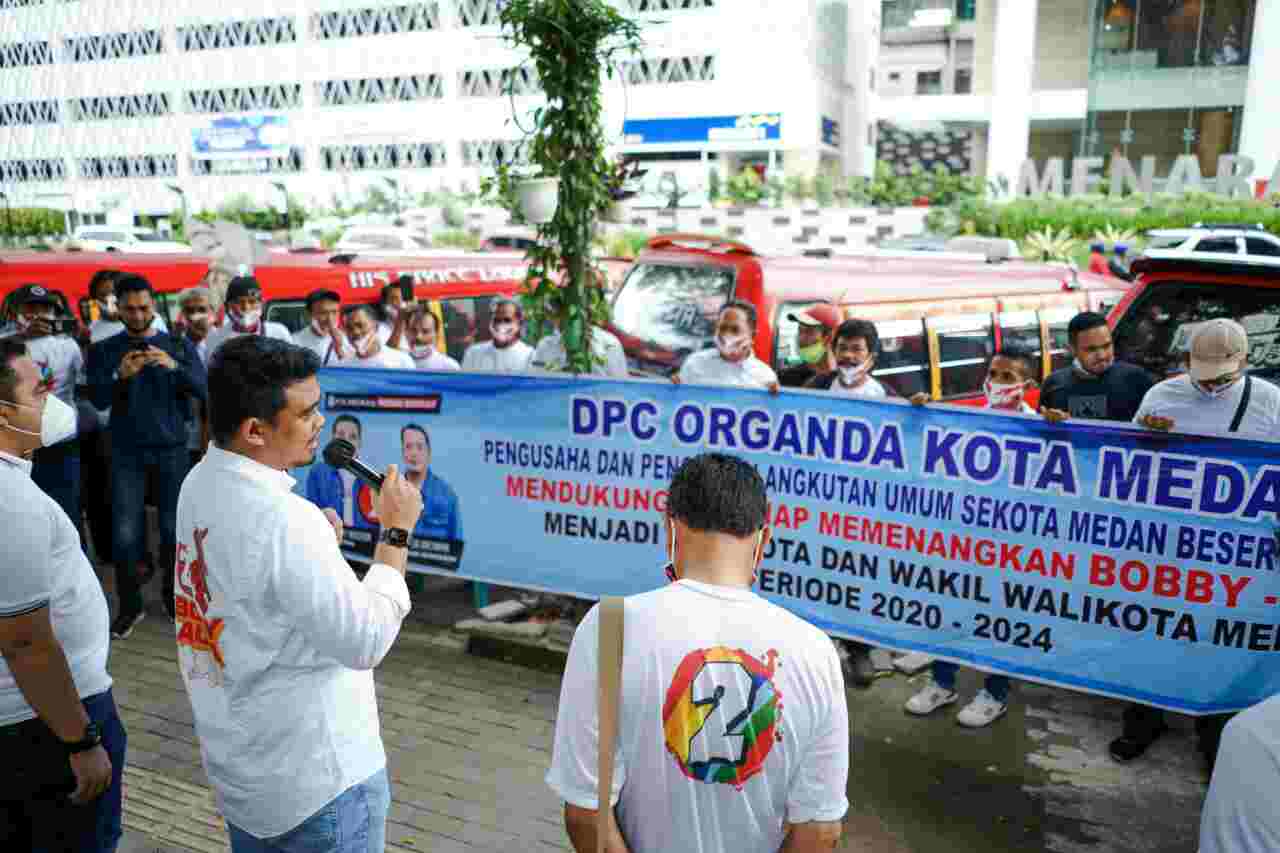 Didukung Komunitas Sopir Angkot, Bobby Nasution Akan Jamin Trayek Angkot di Medan