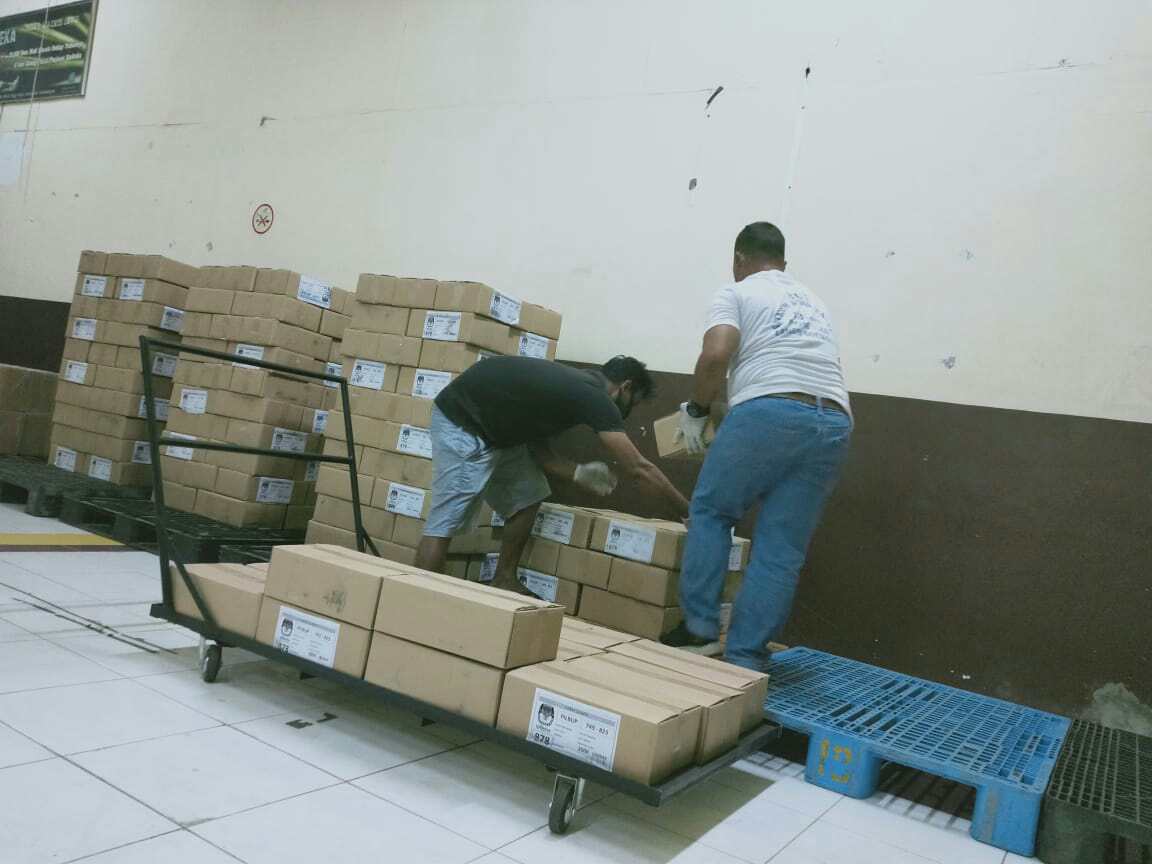 Lebih Cepat dari Jadwal, 1.643.175 Surat Suara Pilkada Medan 2020 tiba di gudang KPU Medan