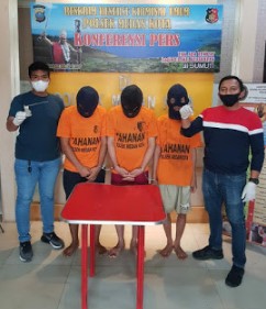 Polsek Medan Kota Ringkus Tiga Orang Pelaku Penyalahgunaan Narkotika Jenis Sabu