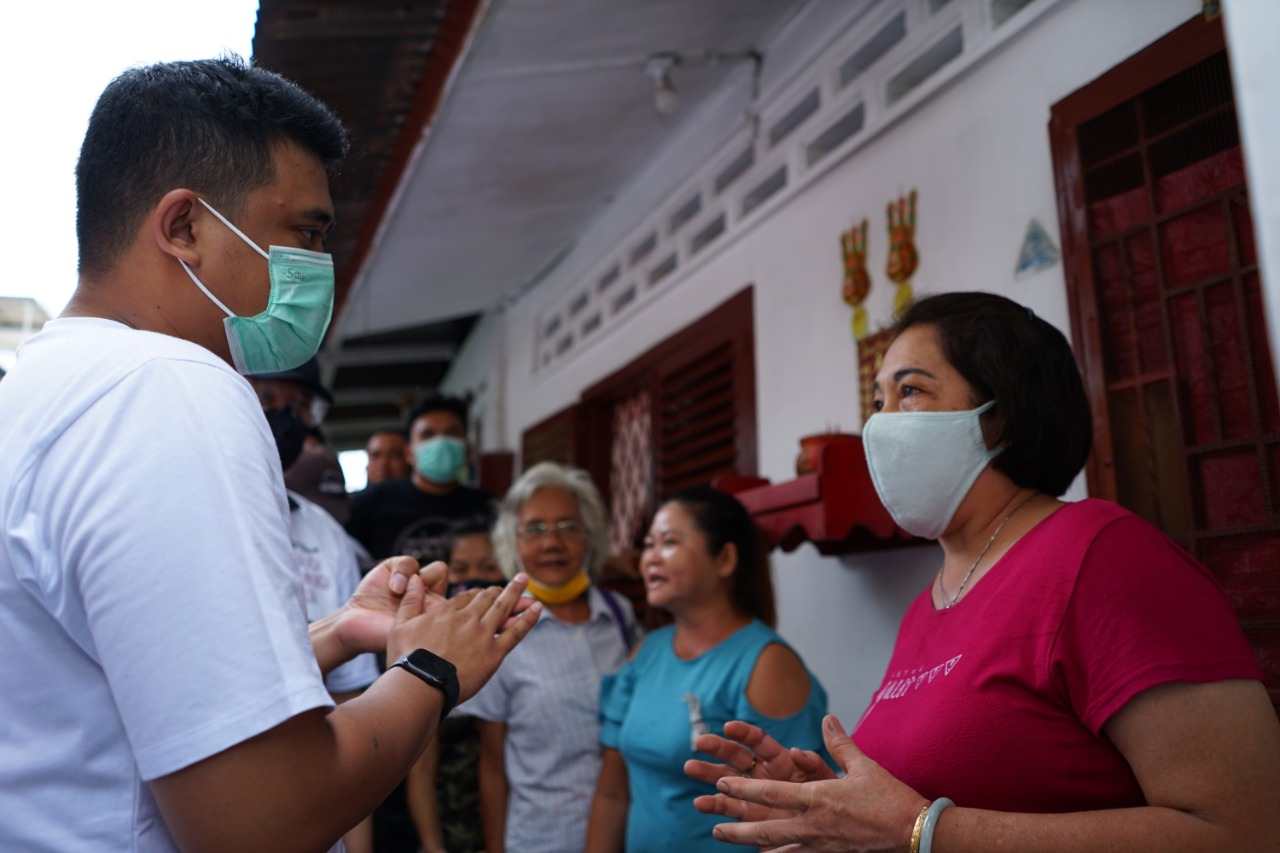 Blusukan di Medan Area, Bobby Ajak Warga Gunakan Hak Suara