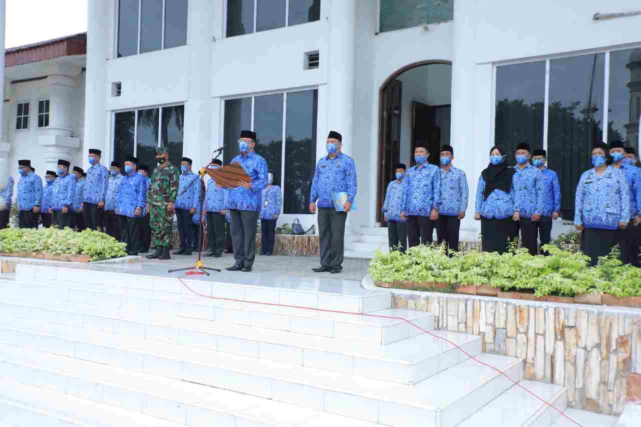 Peringatan HUT KORPRI Ke- 49 di Asahan Ikuti Protokol Kesehatan  