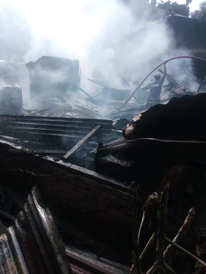 Diduga korslet listrik, 3 Rumah di Namo Rambe Ludes Terbakar