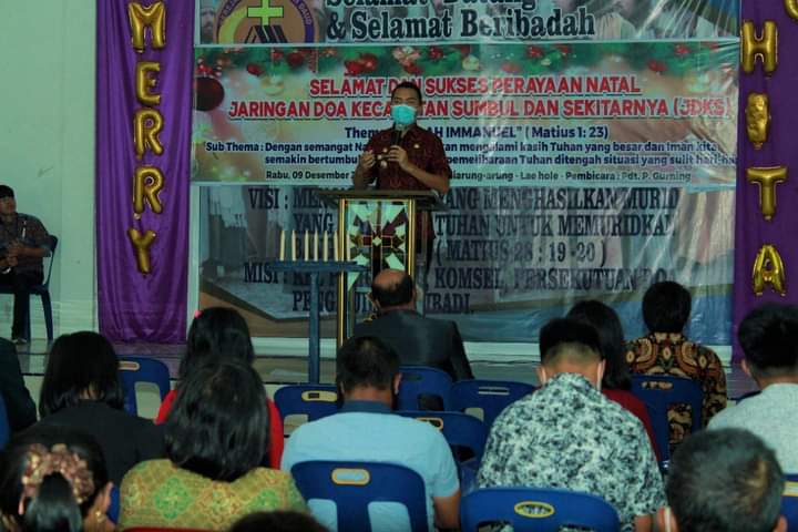 Wakil Bupati Dairi Hadiri Perayaan Natal Jaringan Doa Kecamatan Sumbul dan Sekitarnya