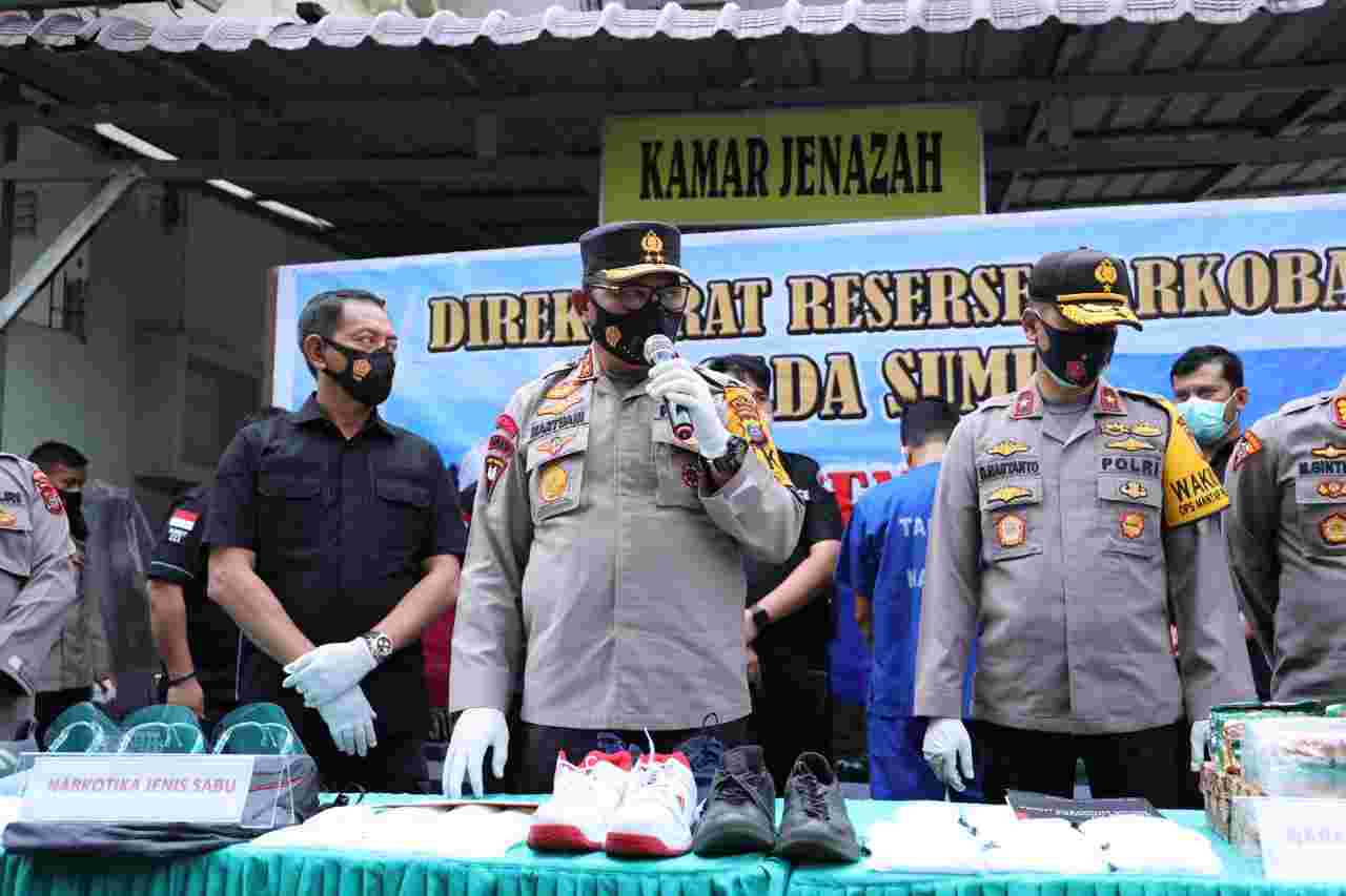 Kembali Polda Sumut Berhasil Ungkap Tindak Pidana Narkotika Seberat 16 Kg