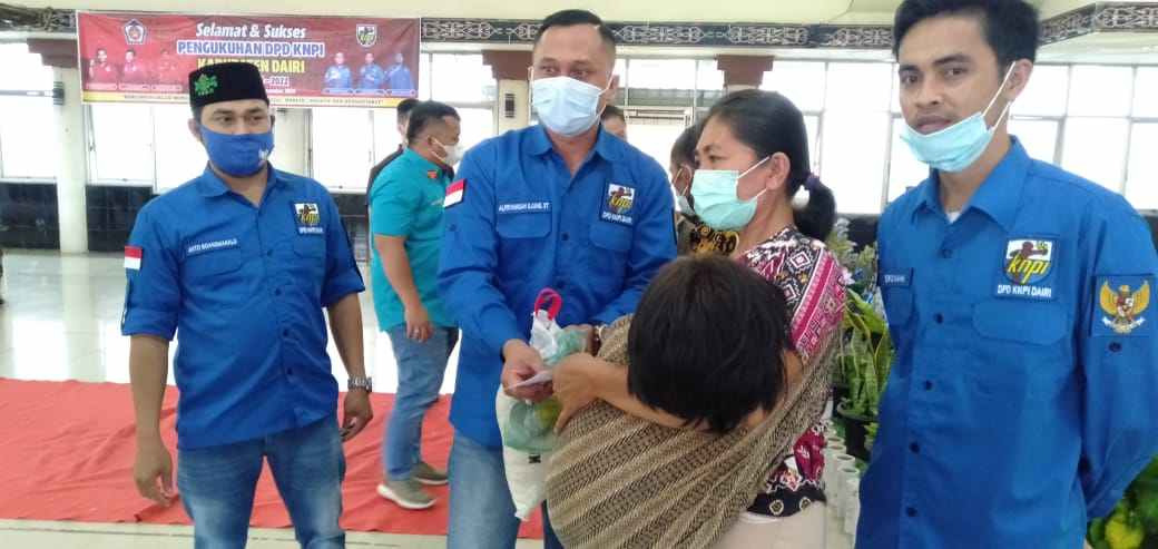 Pengukuhan DPD KNPI Dairi Sekaligus Memberikan Tali Asih kepada Penyandang Disabilitas