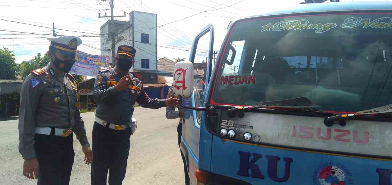 Demi Ciptakan Rasa Aman Bagi Penumpang Satlantas Asahan Gelar Operasi Lilin 