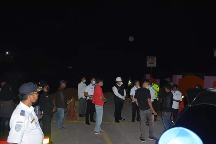 Bupati Dairi Tinjau Jalan Nasional Sidikalang Medan yang Longsor di Sitinjo II