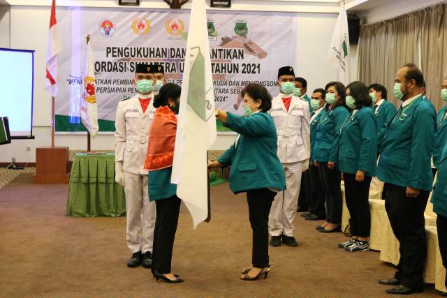 Wakil Bupati Karo Dikukuhkan Sebagai  Ketua Umum PORDASI Sumut 2021-2025, Ini Kata Bupati 