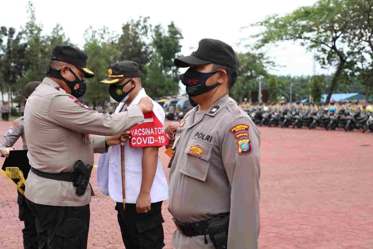Kapoldasu Pimpin Apel Kesiapan Bhabinkamtibmas dan Nakes Sebagai Tracer dan Vaksinator Covid-19