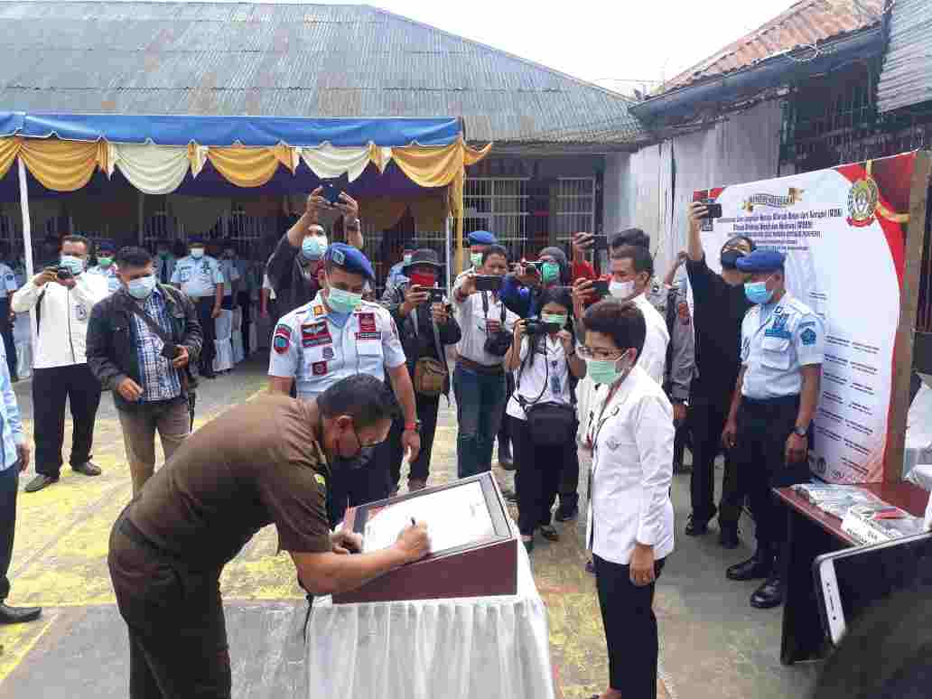 Jajaran Rutan Kelas II B Kabanjahe Deklarasi Janji Kinerja Tahun 2021 