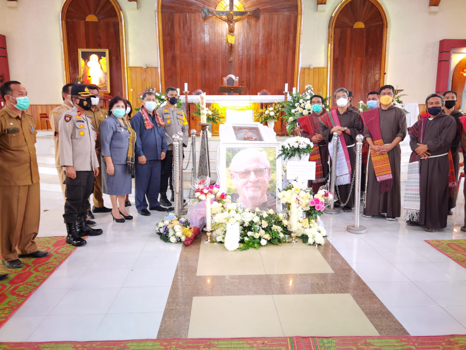 Pastor Leo Joosten, OFMCap Meninggal, Bupati dan Jajaran Forkopimda Karo Melayat