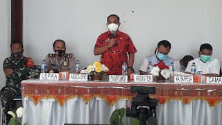 Pelaksanaan Musrenbang Kecamatan Sianjur Mula- Mula Pakai Protokol Kesehatan